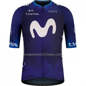 Maglia 2023 Movistar Team Manica Corta Blu